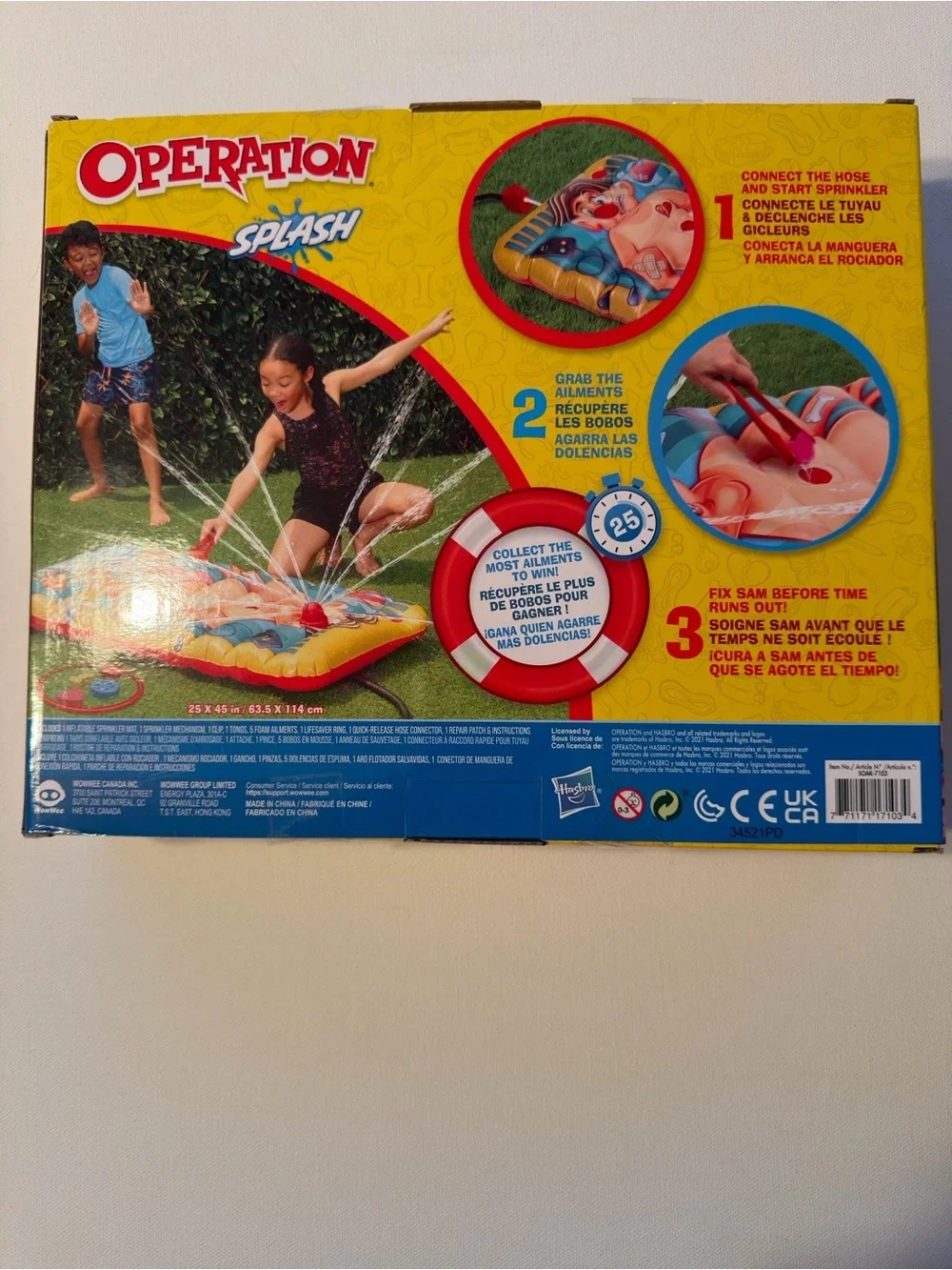 NIB Splash Kids Game Yellow Box 4+